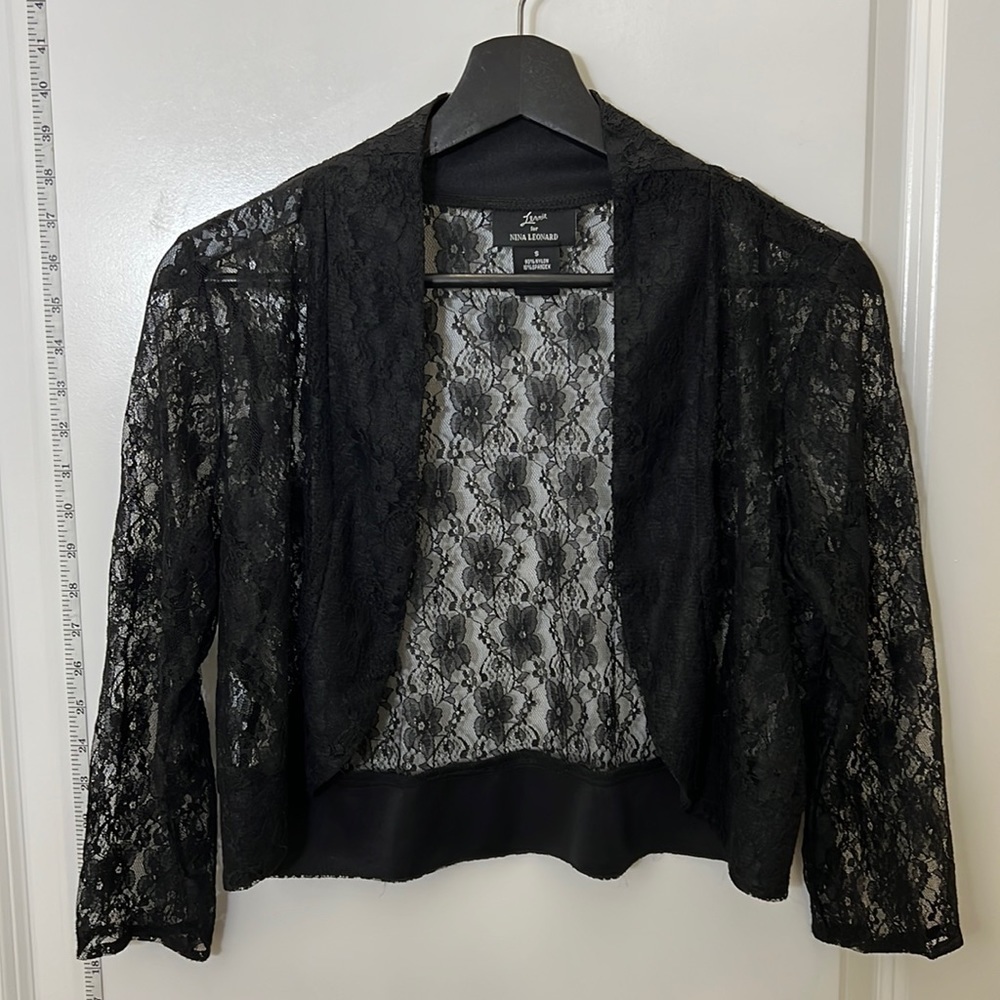 Nina Leonard Lace Cover Up